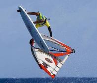 El viento apareci en la segunda jornada del Mundial de Windsurf de Lanzarote